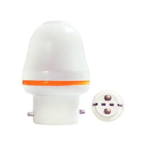 Light with Holder in white